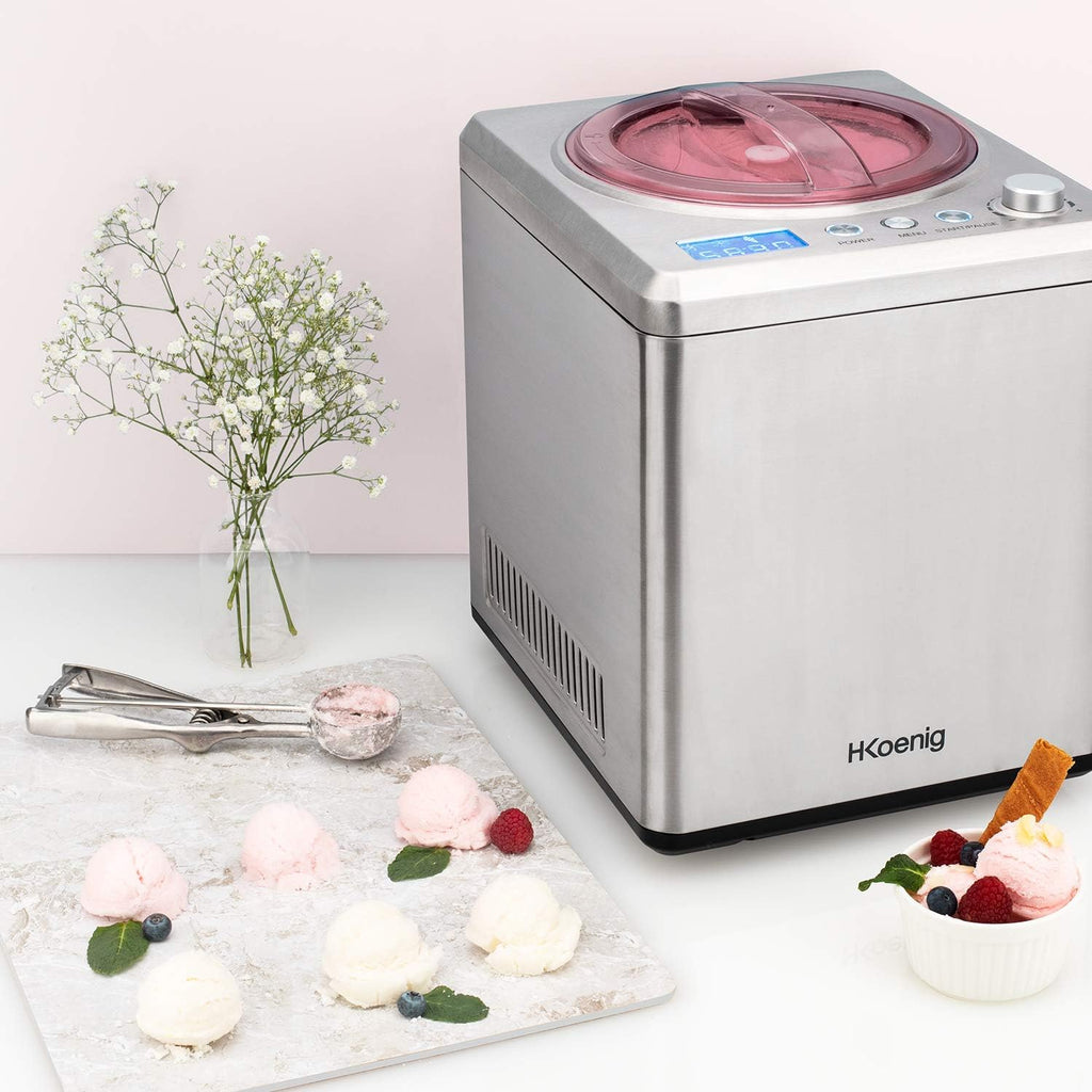 Machine à glace électrique 2L 180W avec réfrigérant et stockage de froid - Sorbet et glace
