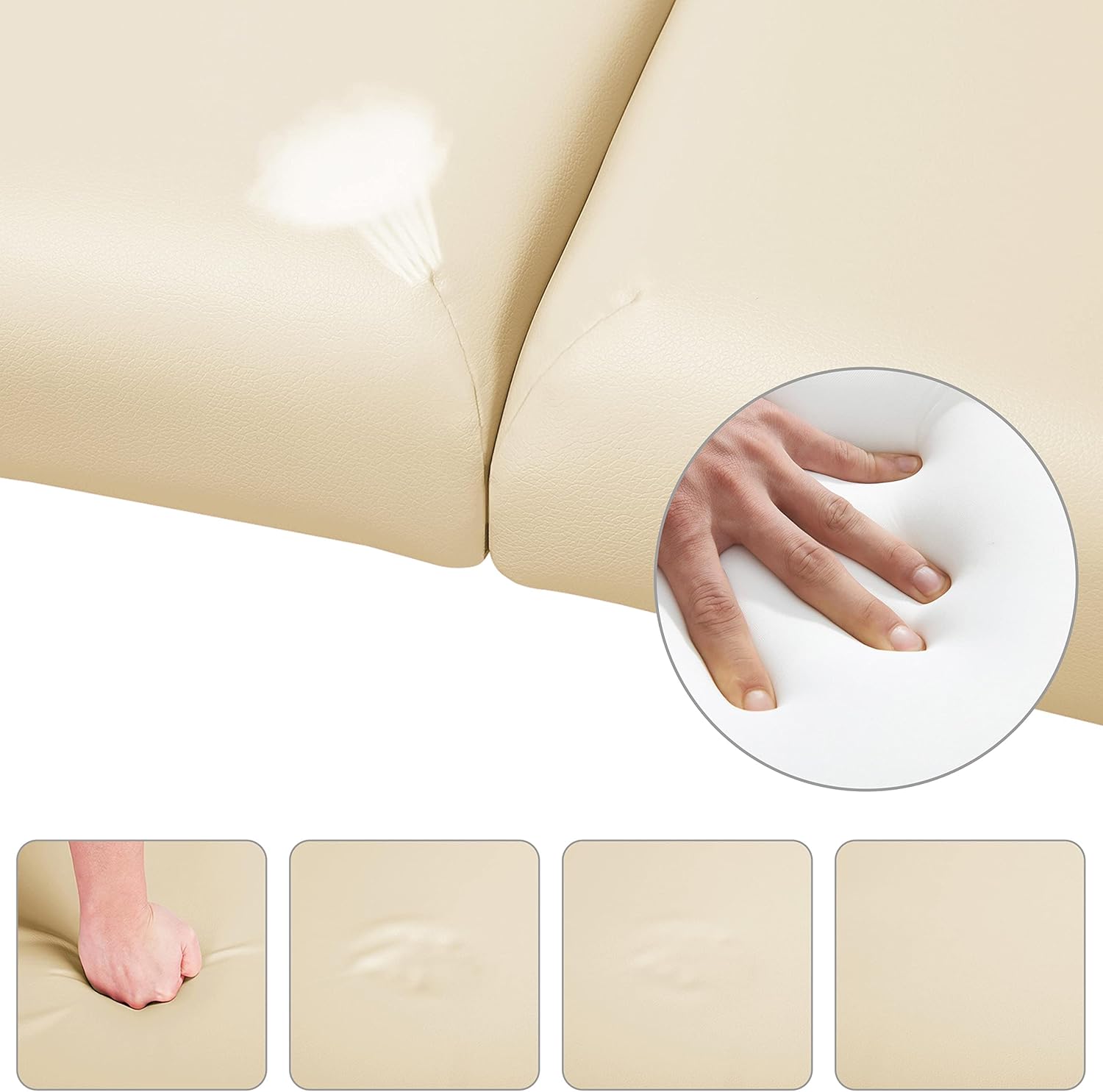 Yaheetech opklapbare massagetafel 70 cm, professioneel massagebed in 2 delen, massief houten tafelbank, cosmetische therapie, zwart 