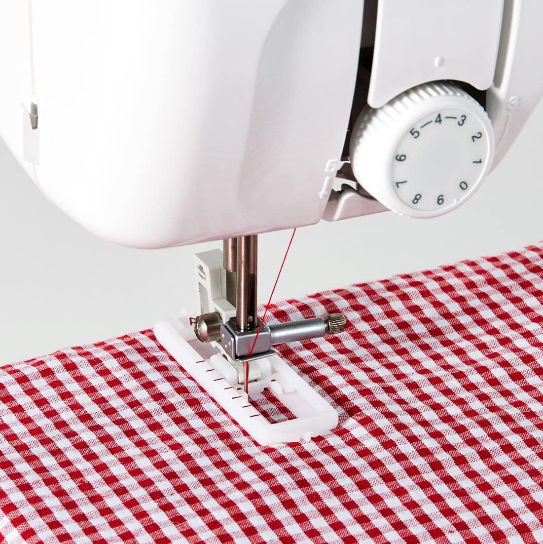 Brother KE14s naaimachine, roestvrij staal, wit/roze, 40 x 15 x 31 cm 