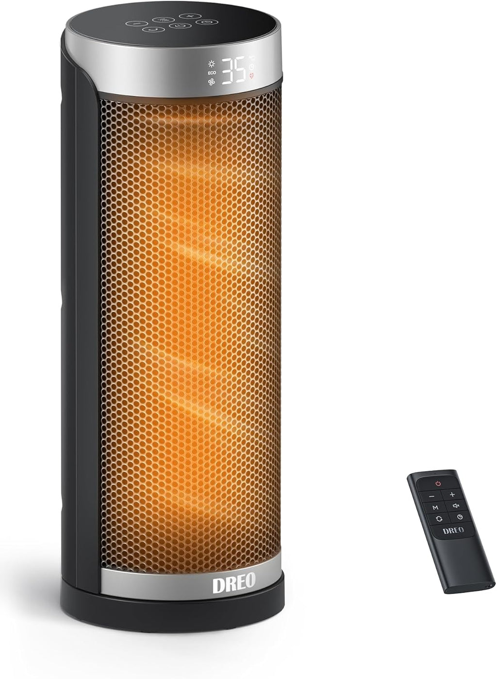 Système de chauffage Dreo, télécommande en céramique, protection contre l'inclinaison et la surchauffe