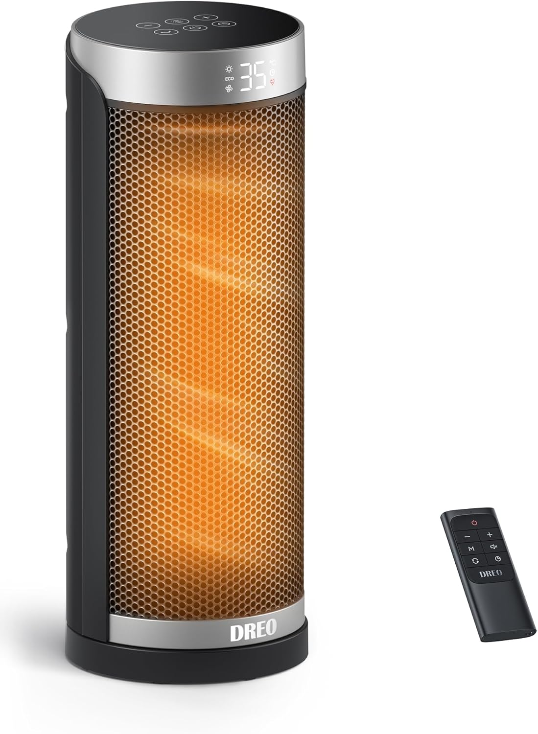 Système de chauffage Dreo, télécommande en céramique, protection contre l'inclinaison et la surchauffe