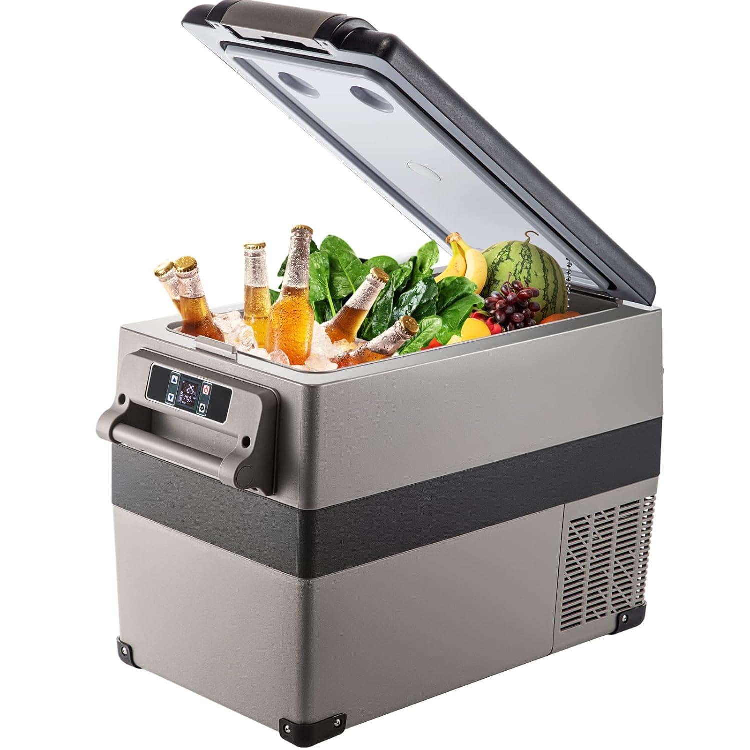 Réfrigérateur thermique portable 35L réfrigérateur de voiture réfrigérateur de voyage électrique portable pour voiture mini réfrigérateur pour voiture mini réfrigérateur pour boissons avec écran LCD