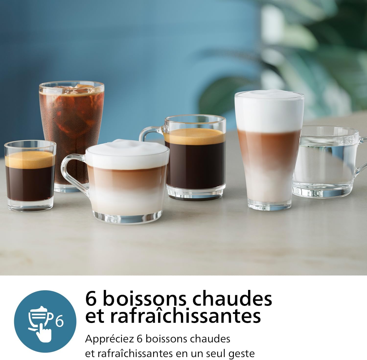 Philips Série 2200 Machine Expresso Automatique - 2 Boissons, Mousseur à Lait Classique, Écran Tactile, Broyeur Céramique, Aroma Seal, Noir Mat (EP2220/10)