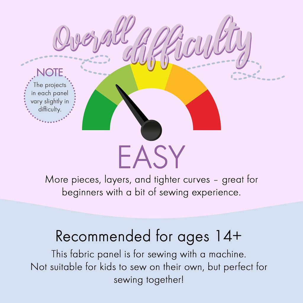 kullaloo Kit de couture en tissu pour débutant – Kit de loisirs créatifs pour filles et garçons