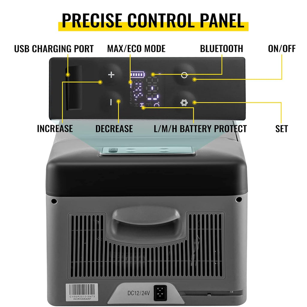 Réfrigérateur thermique portable 35L réfrigérateur de voiture réfrigérateur de voyage électrique portable pour voiture mini réfrigérateur pour voiture mini réfrigérateur pour boissons avec écran LCD