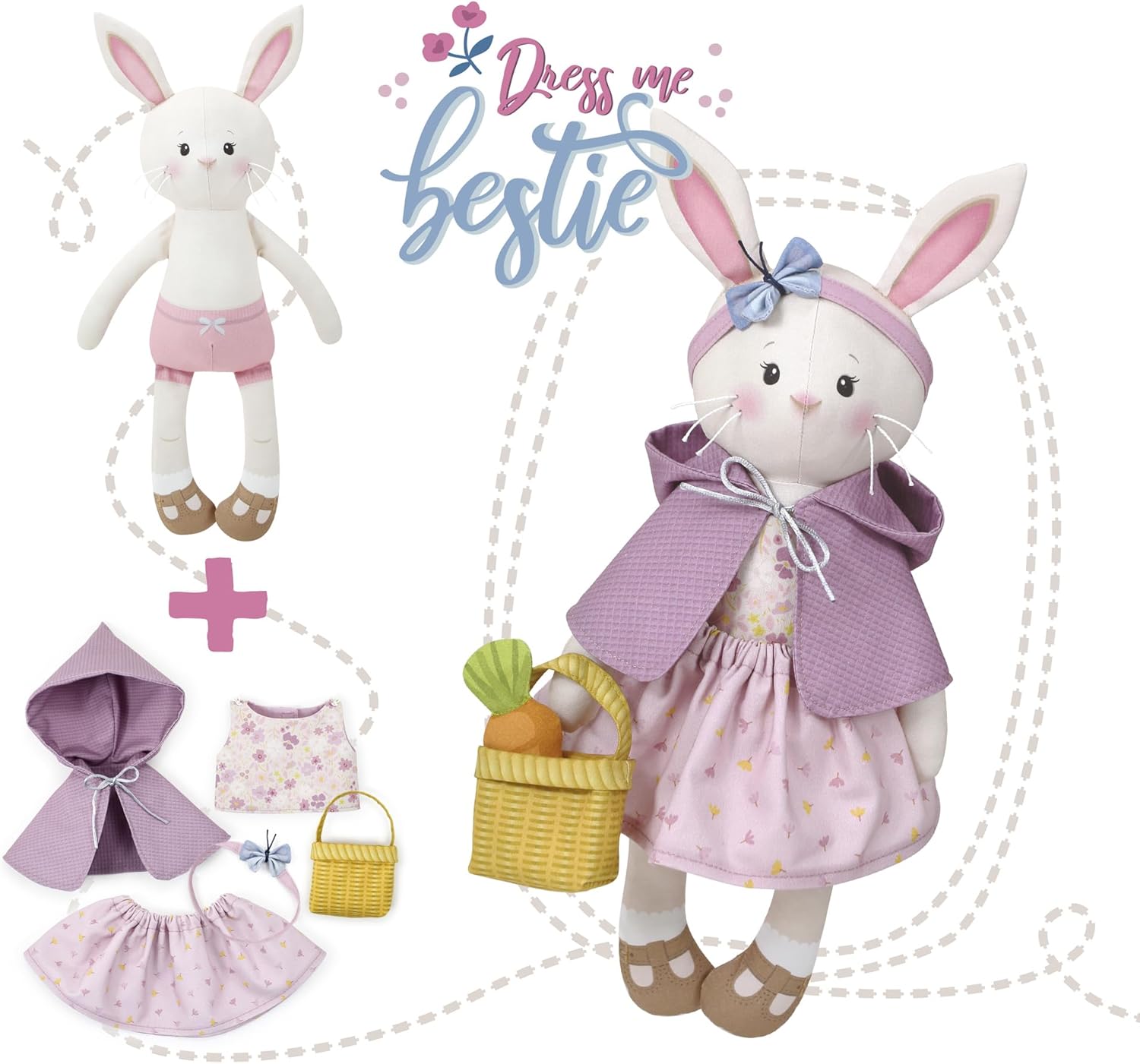 kullaloo Kit de couture en tissu pour débutant – Kit de loisirs créatifs pour filles et garçons