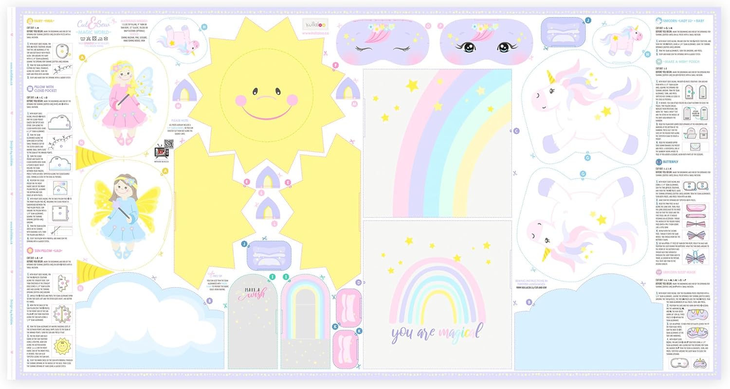 kullaloo - Kits de couture pour enfants et débutants - Kits de poupées de chiffon DIY