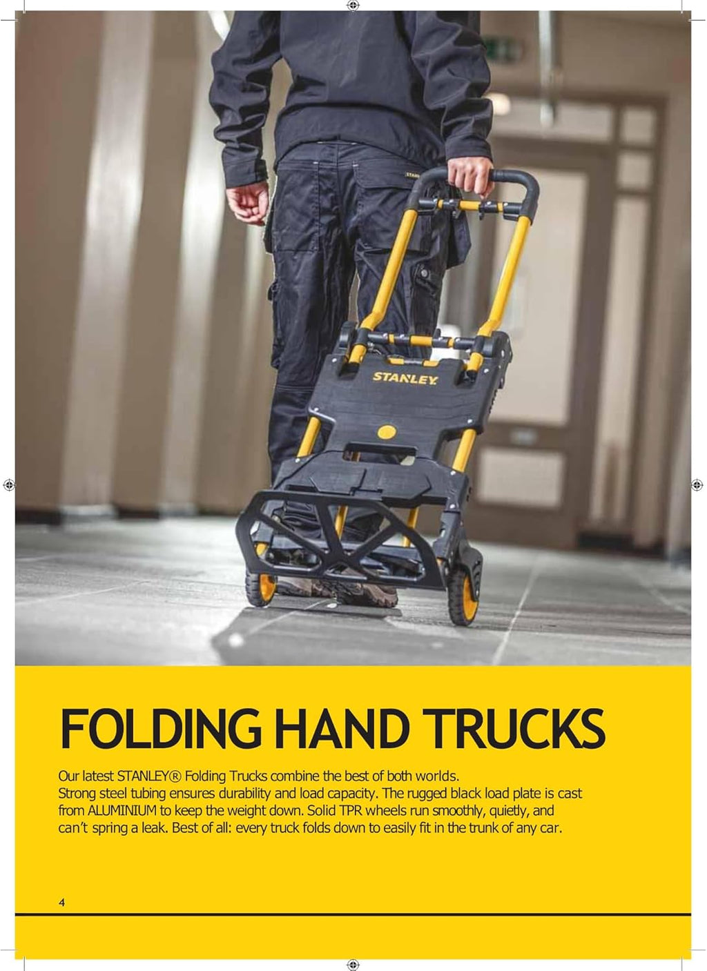 Stanley SXWTD-FT585 Chariot et chariot pliables 2 en 1