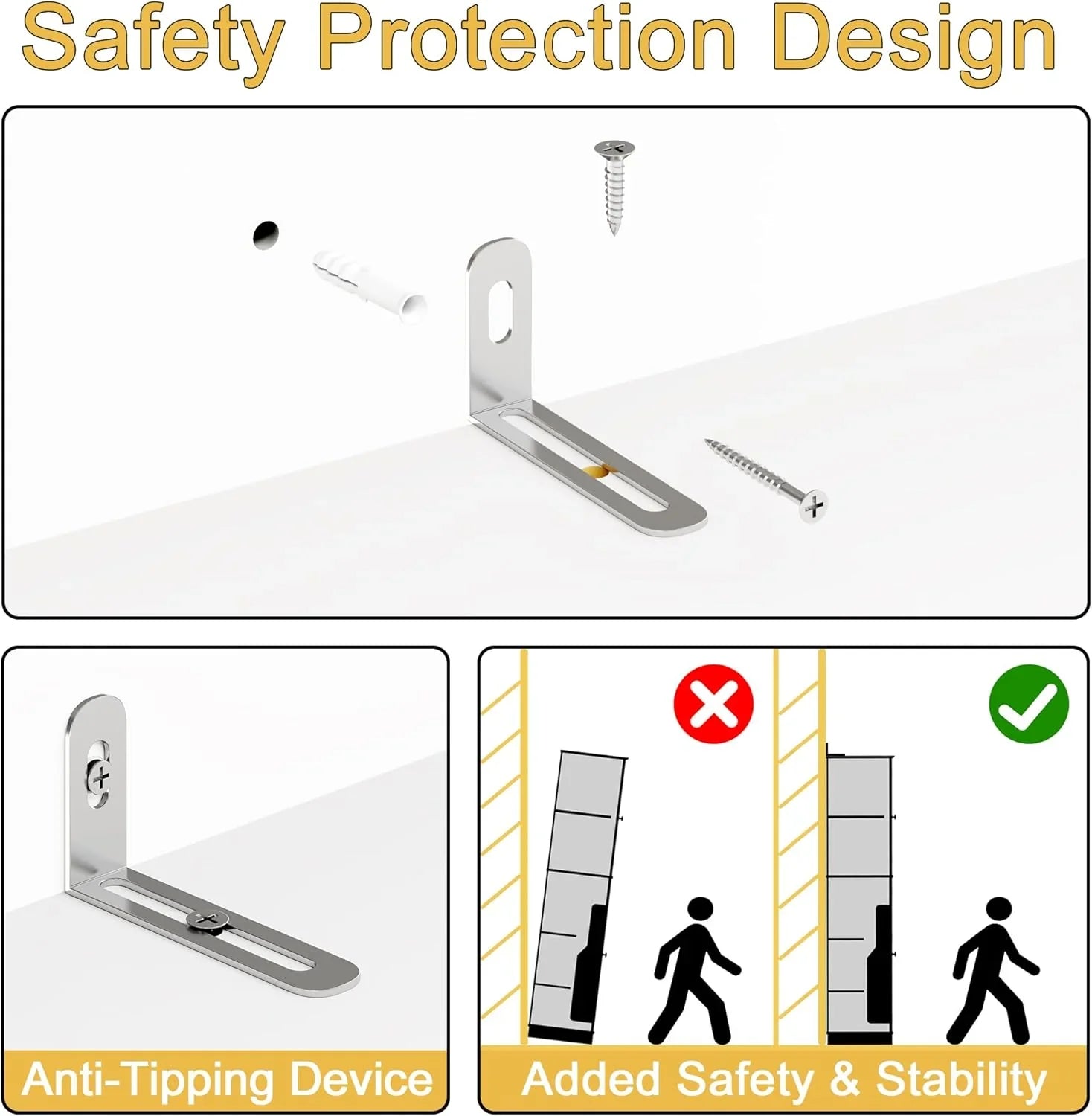 Armoire de rangement haute, meuble de rangement indépendant, garde-manger de cuisine en bois avec 4 portes et 5 étagères, organiseur de placard de 72 pouces