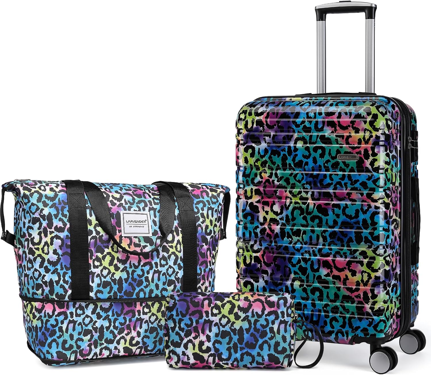 Ensemble de bagages 6 pièces, ensemble de valises rigides extensibles avec roulettes pivotantes, ensemble de bagages à roulettes légers