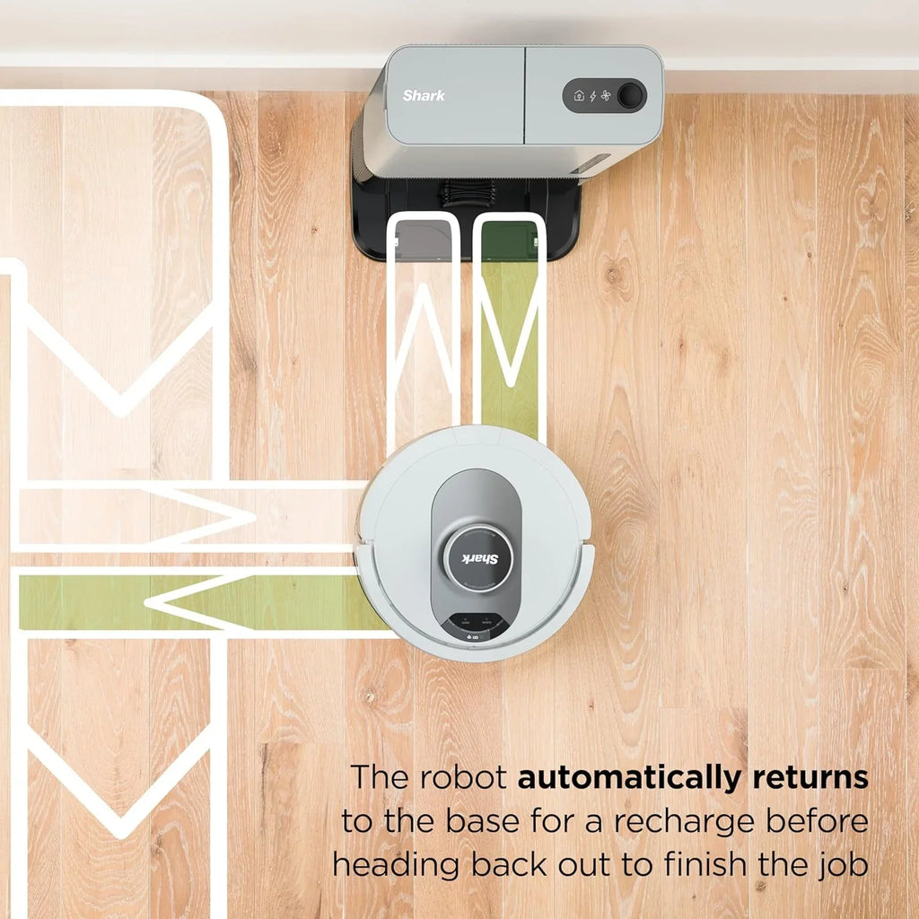 Aspirateur robot à commande vocale avec navigation Matrix Clean, cartographie de la maison, autonomie de 60 jours, base auto-vidante XL