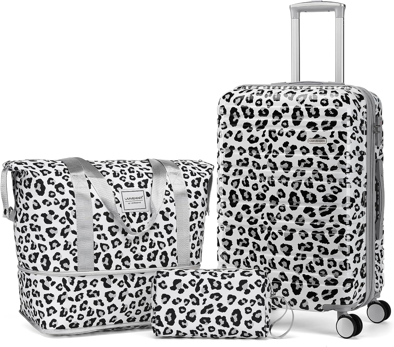 Ensemble de bagages 6 pièces, ensemble de valises rigides extensibles avec roulettes pivotantes, ensemble de bagages à roulettes légers