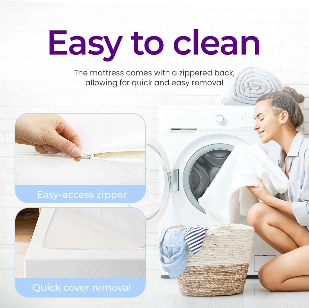 Matelas en mousse à mémoire de forme GAESTE de 8 pouces, entièrement rafraîchissant, matelas dans une boîte