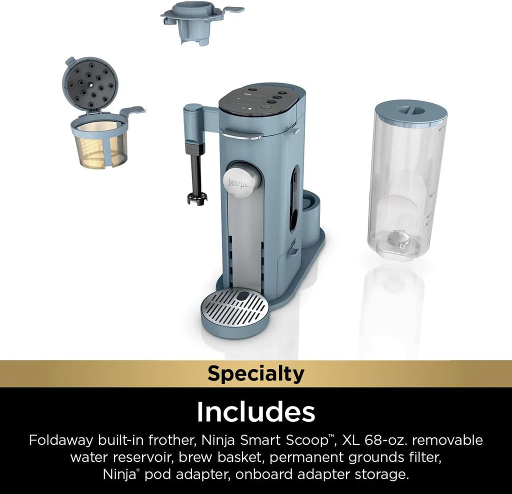 Ninja | Cafetière | Tasse unique | Infusion avec dosettes et mouture | Compatible K-Cup | 4 méthodes d'infusion