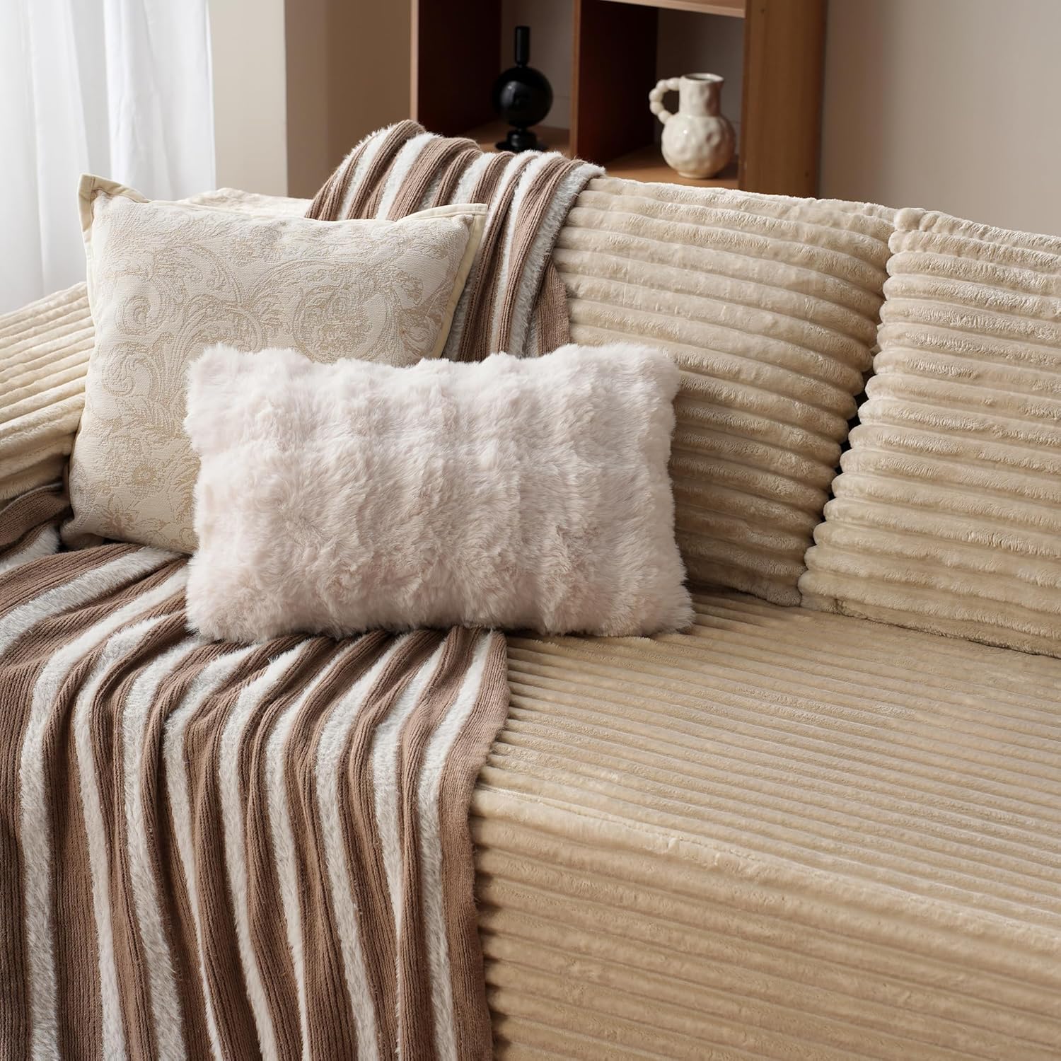 Canapé Ovios 104" Cloud Section Fauteuil en L, canapé modulaire moderne