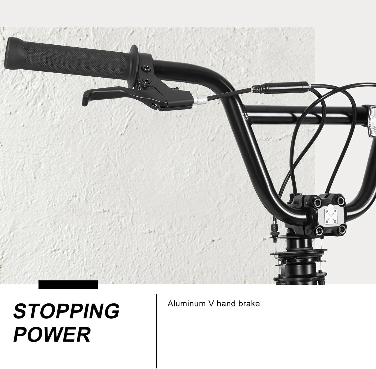 Vélo BMX Freestyle WEIZE 20 pouces pour enfants et adultes, cadre en acier haute résistance