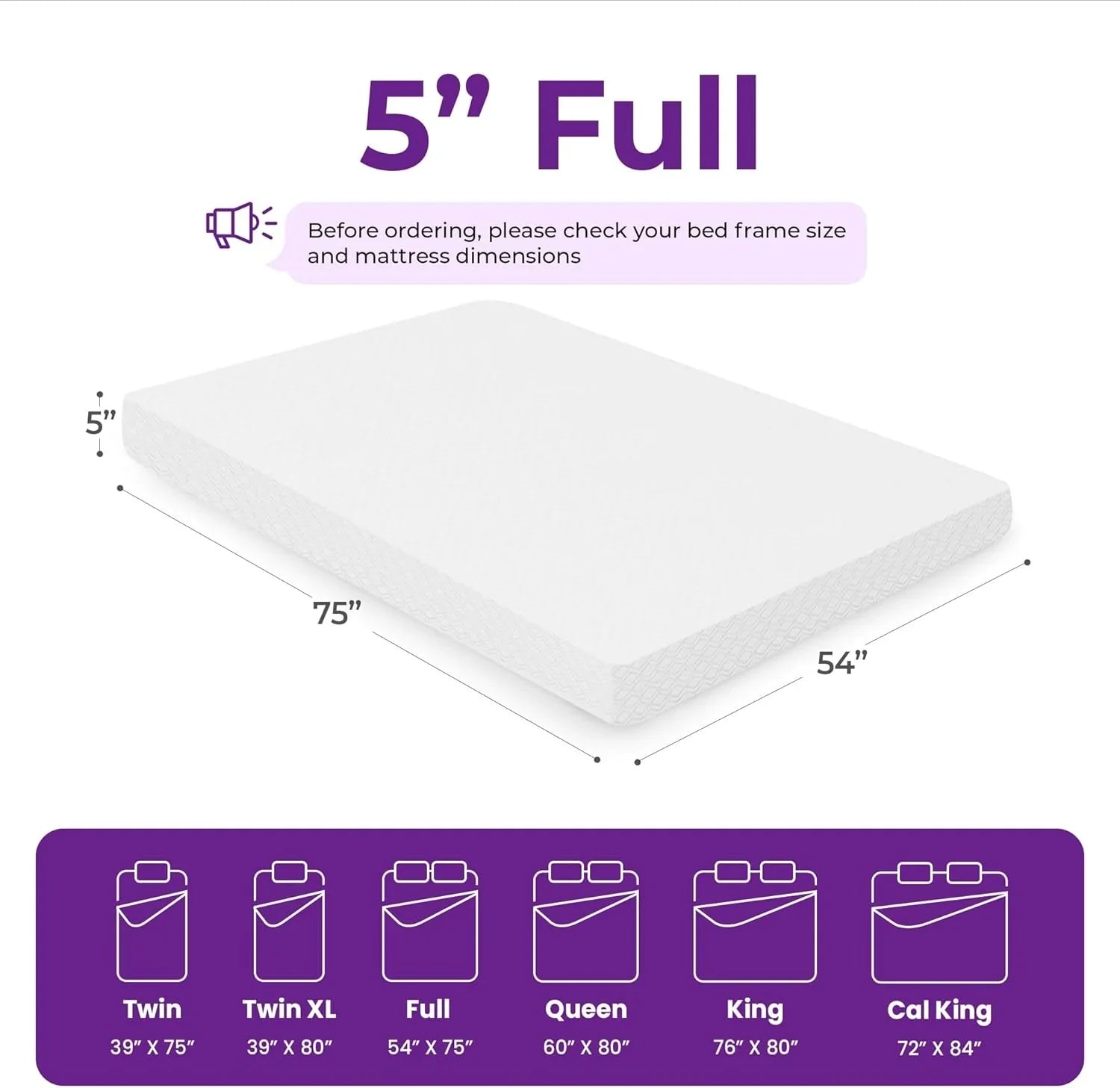 Matelas en mousse à mémoire de forme GAESTE de 8 pouces, entièrement rafraîchissant, matelas dans une boîte