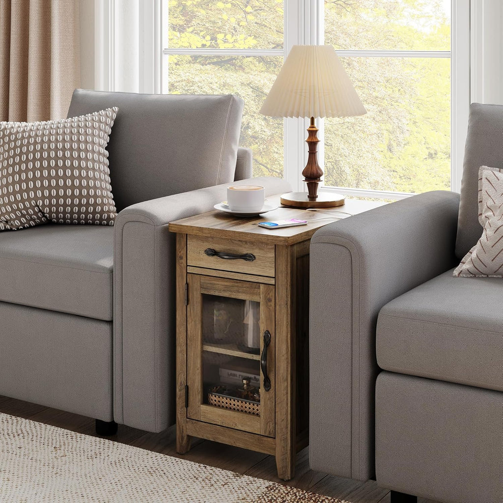 Table d'appoint de ferme Table d'appoint étroite Petite table de chevet