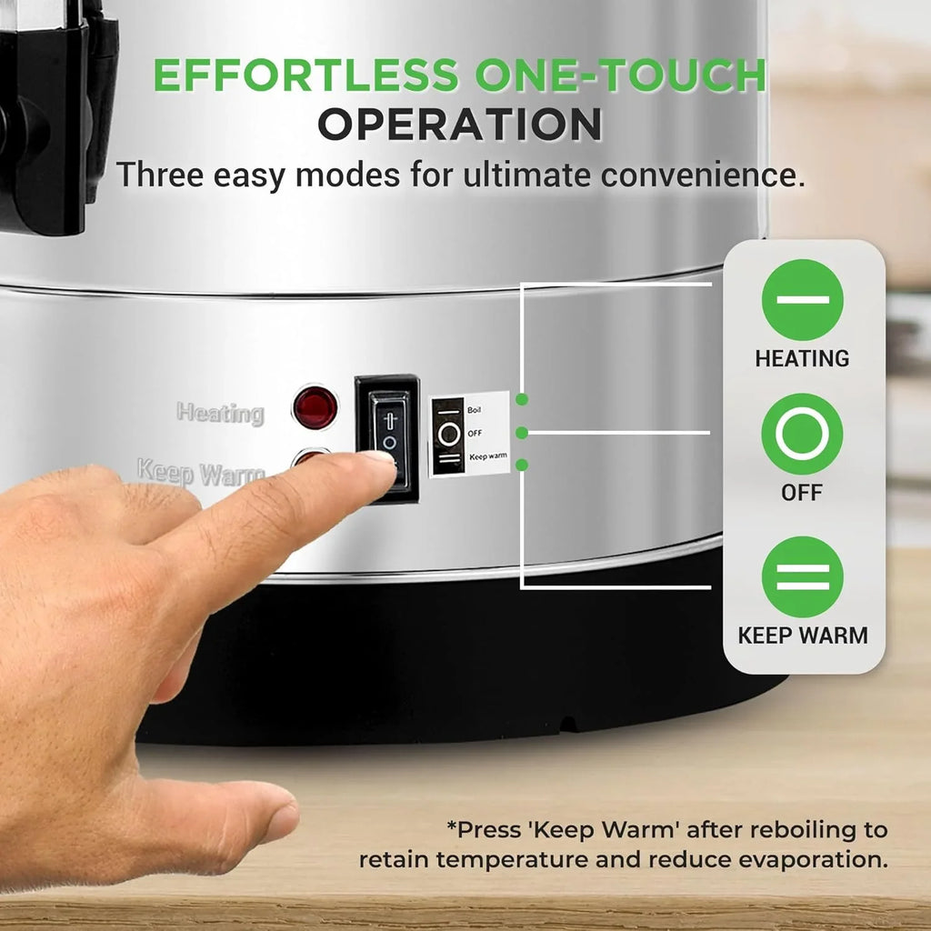 Chauffe-eau et distributeur d'eau chaude NutriChef, distributeur de boissons électrique 8 L