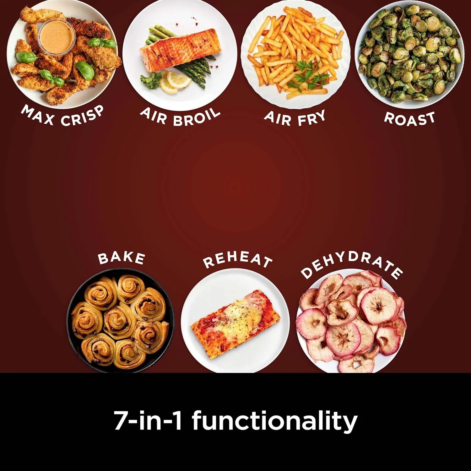 Friteuse à air Ninja Air Fryer Pro 5 pintes 4 en 1 qui fait frire, cuire, réchauffer et déshydrater à l'air