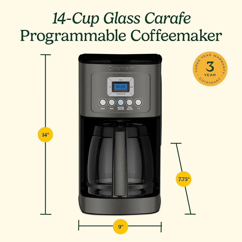 Cafetière Cuisinart DCC-3200P1 entièrement automatique avec contrôle de la force d'infusion