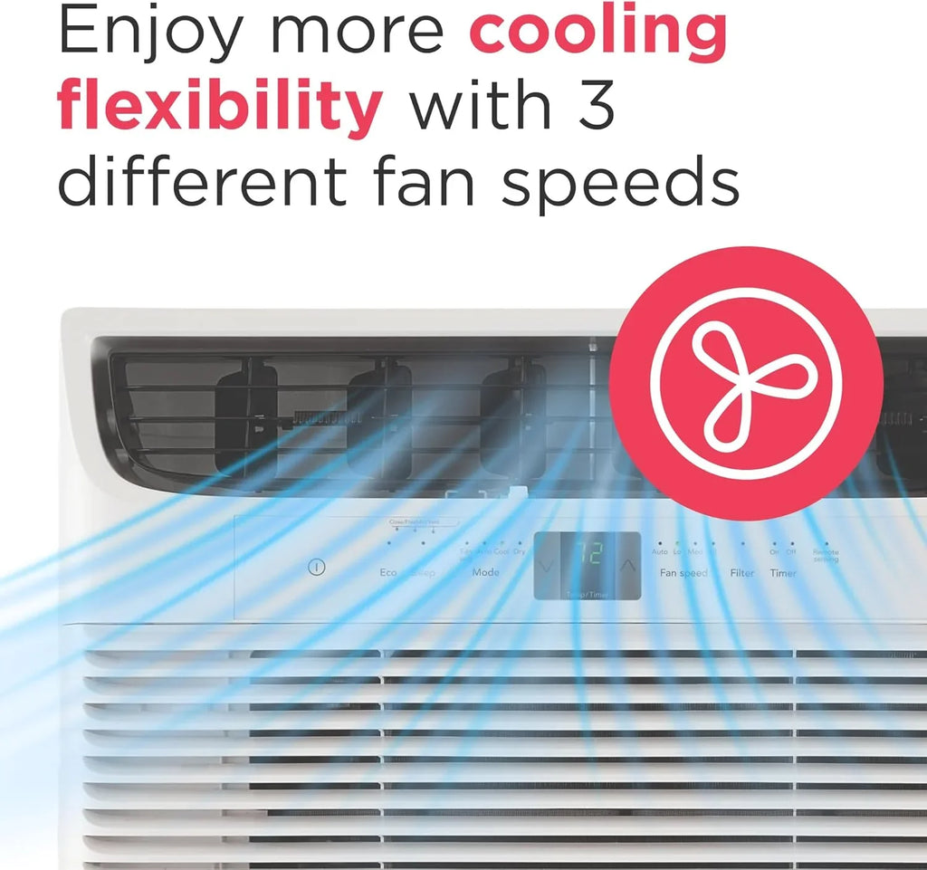 Climatiseur de fenêtre Frigidaire 5 000 BTU avec télécommande, refroidit jusqu'à 150 pi², fonctionnement silencieux