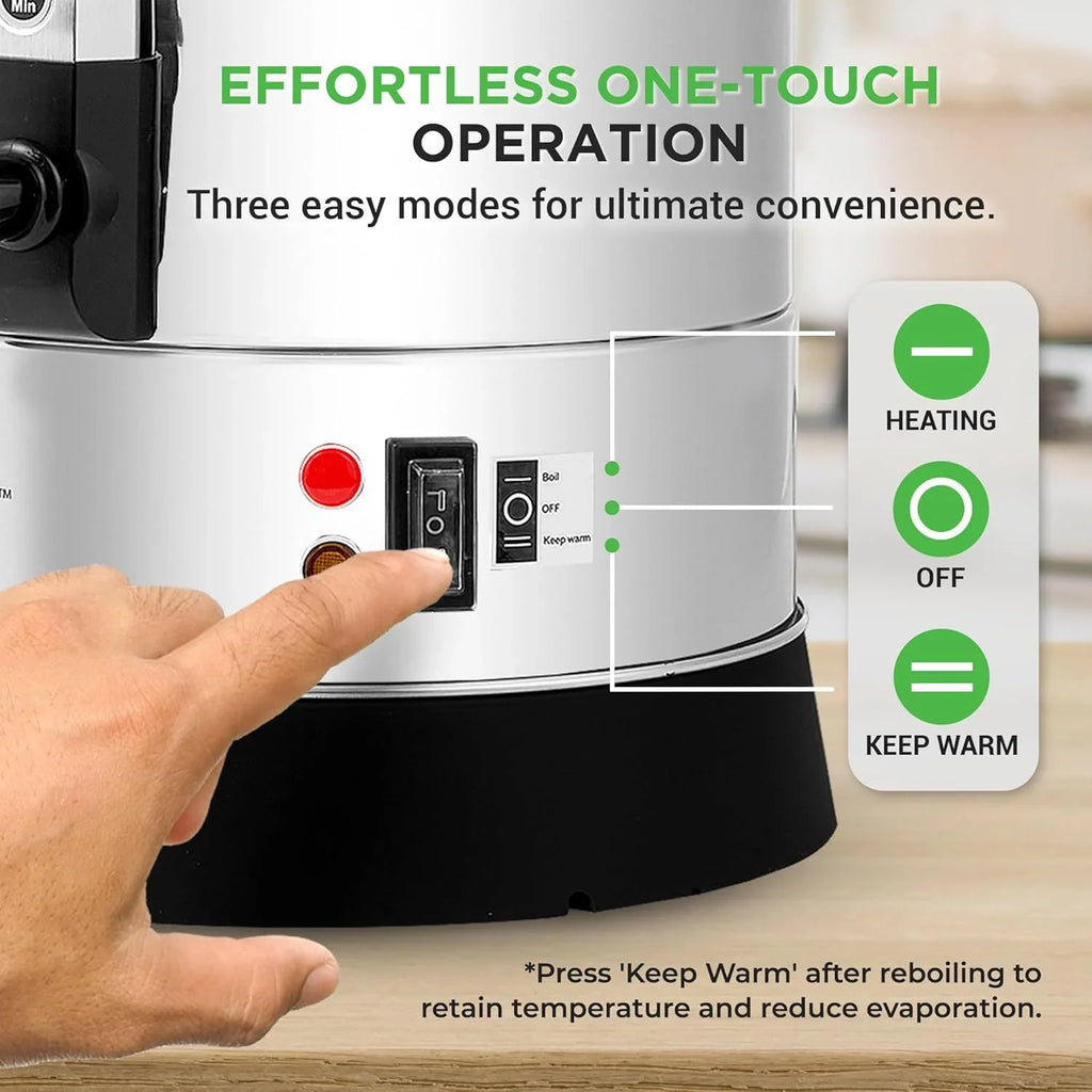 Chauffe-eau et distributeur d'eau chaude NutriChef, distributeur de boissons électrique 8 L