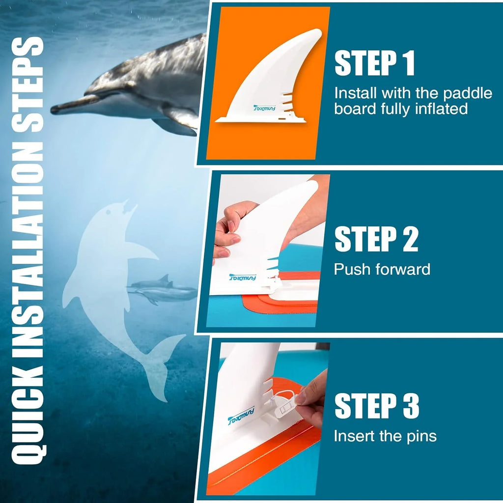 Planche de stand up paddle gonflable FunWater avec accessoires de pagaie SUP haut de gamme, pont EVA antidérapant, pagaie 11'/10'6'