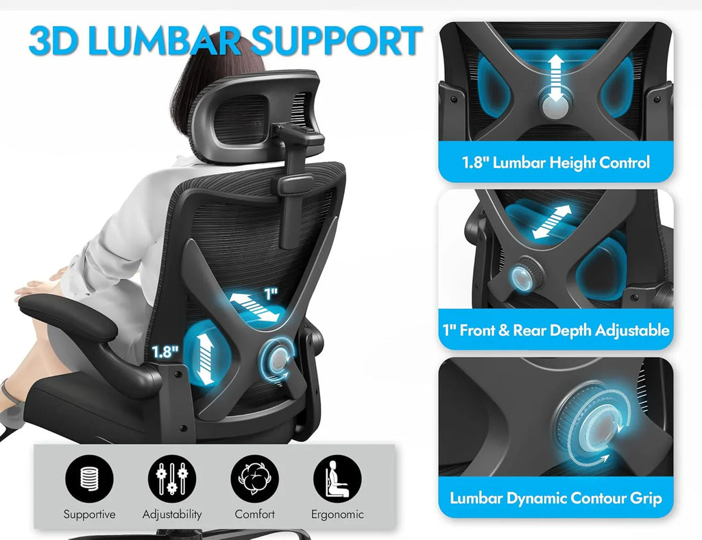 Bureau et chaise d'ordinateur de bureau, chaise de jeu, avec support lombaire et appui-tête