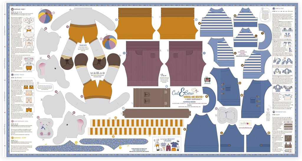 kullaloo - Kits de couture pour enfants et débutants - Kits de poupées de chiffon DIY