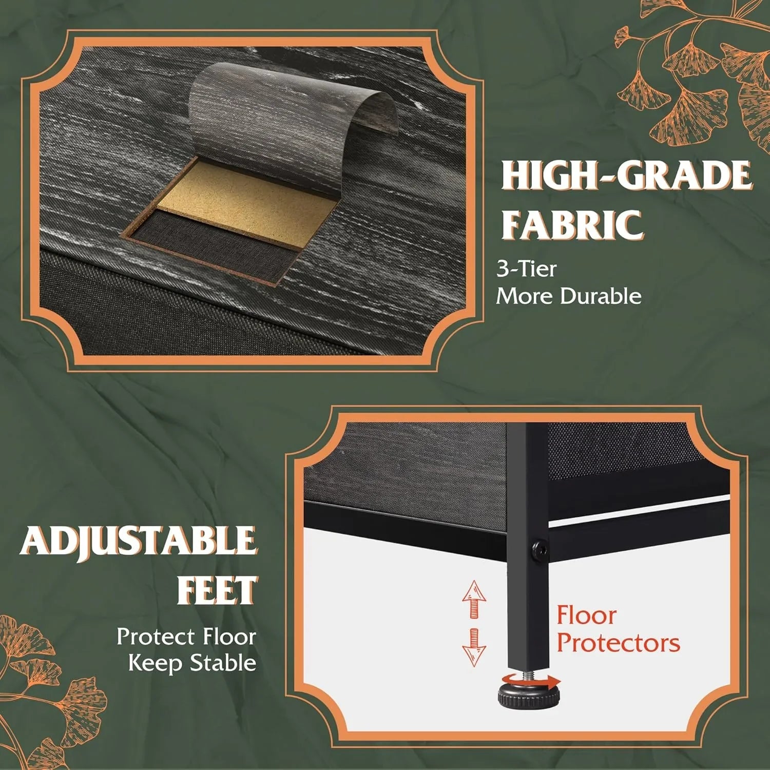 Unité de rangement avec 11 bacs en tissu, tiroirs de rangement avec cadre en acier, grande tour de rangement