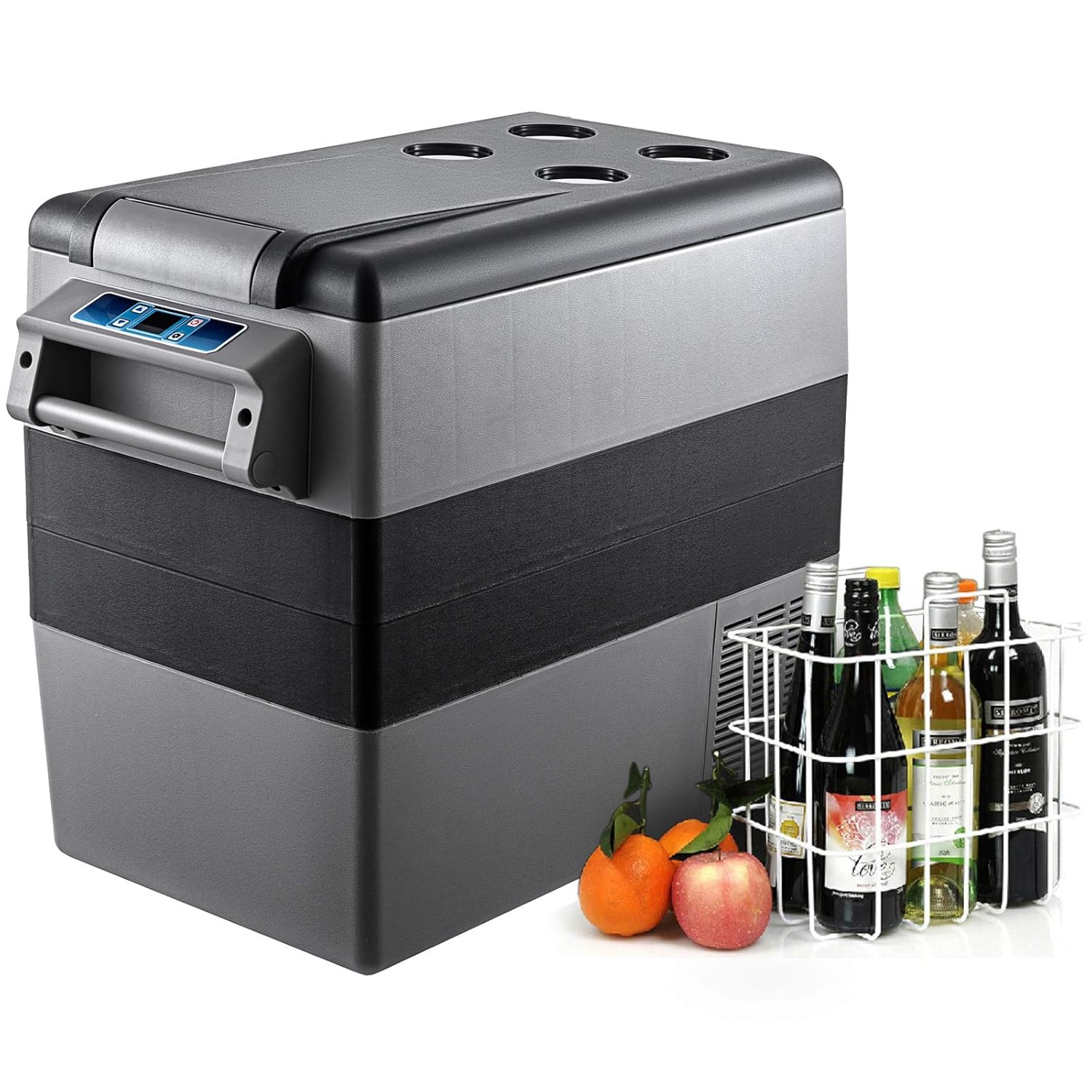 Réfrigérateur thermique portable 35L réfrigérateur de voiture réfrigérateur de voyage électrique portable pour voiture mini réfrigérateur pour voiture mini réfrigérateur pour boissons avec écran LCD