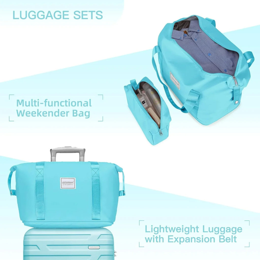 Ensemble de bagages à main légers et extensibles à coque rigide de 6 pièces