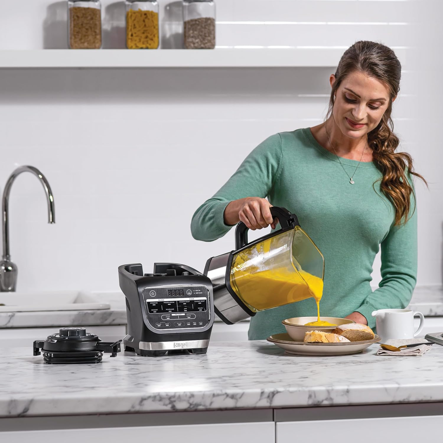 Mélangeur et soupe Ninja Foodi, 10 programmes Auto-iQ, gobelet de 1,7 L, mélangeur chaud et froid