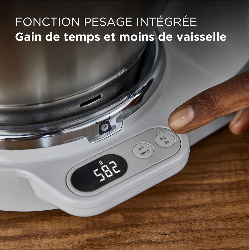 Kenwood Titanium Chef Baker KVC85.004SI Robot à pâtisserie comprenant un ensemble de 3 pâtisseries