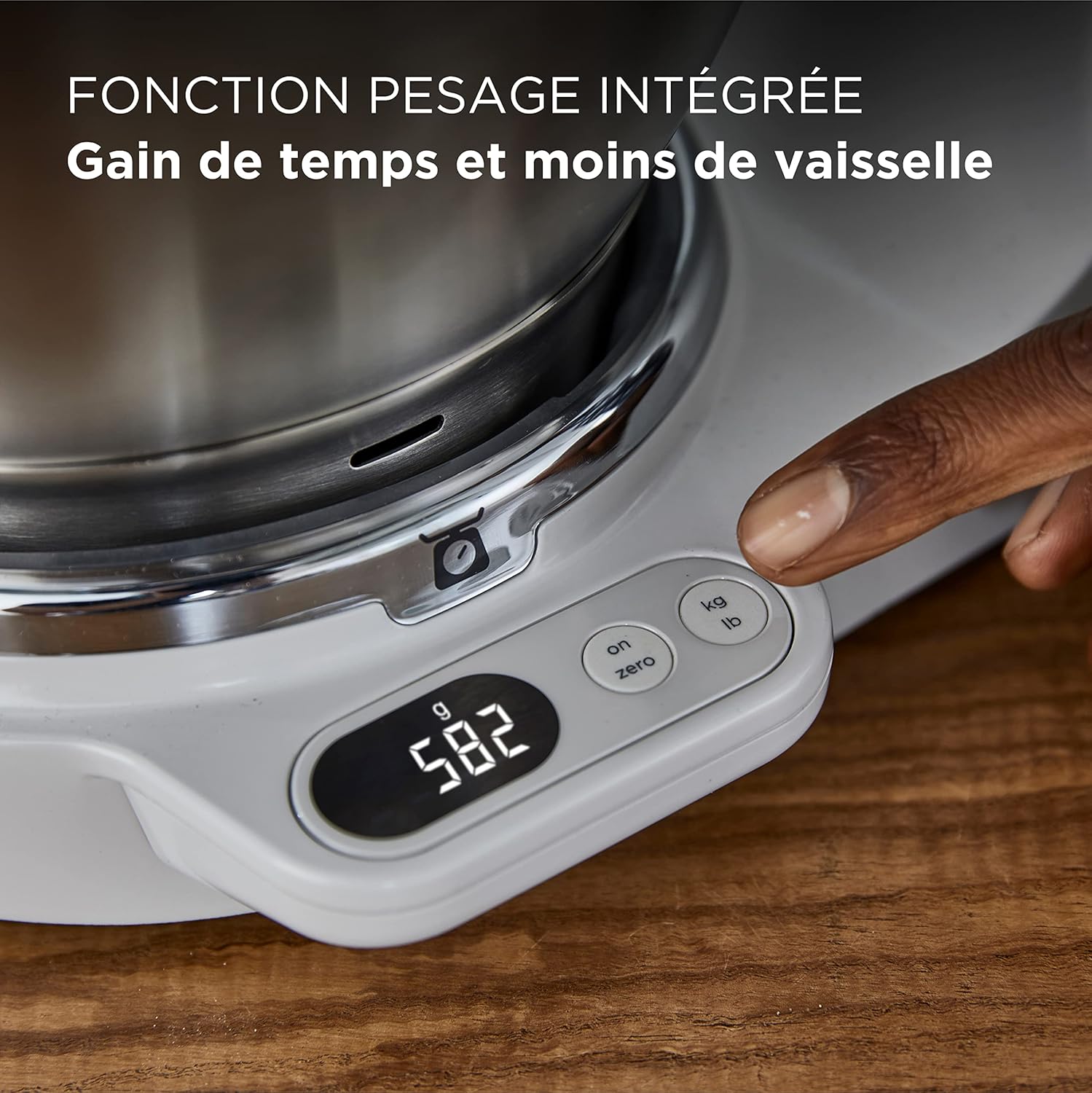 Kenwood Titanium Chef Baker KVC85.004SI Robot à pâtisserie comprenant un ensemble de 3 pâtisseries