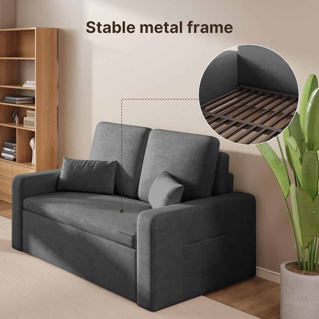 Canapé-lit convertible 2 places Xbro Canapé-lit moderne en velours