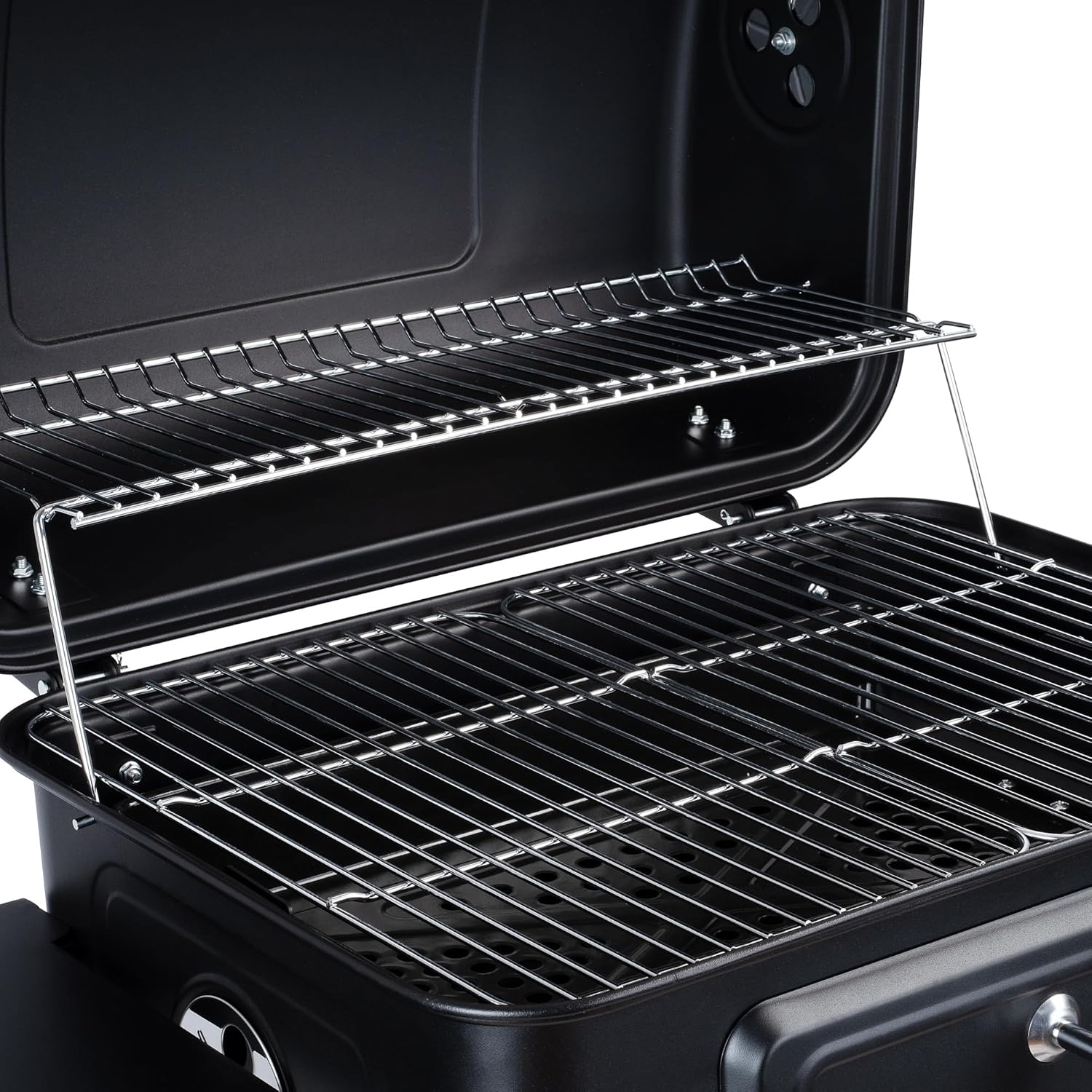 Chariot de cuisson au charbon de bois BBQ-Toro avec plateau à charbon réglable en hauteur, couvercle, thermomètre, grand fumoir pour barbecue XXL