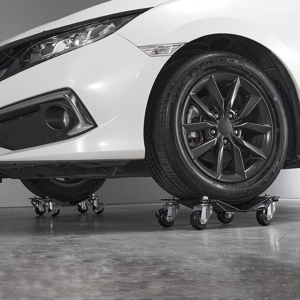 Roues verrouillables de chariot mobile de voiture de VEVOR, positionnement assisté pour la direction