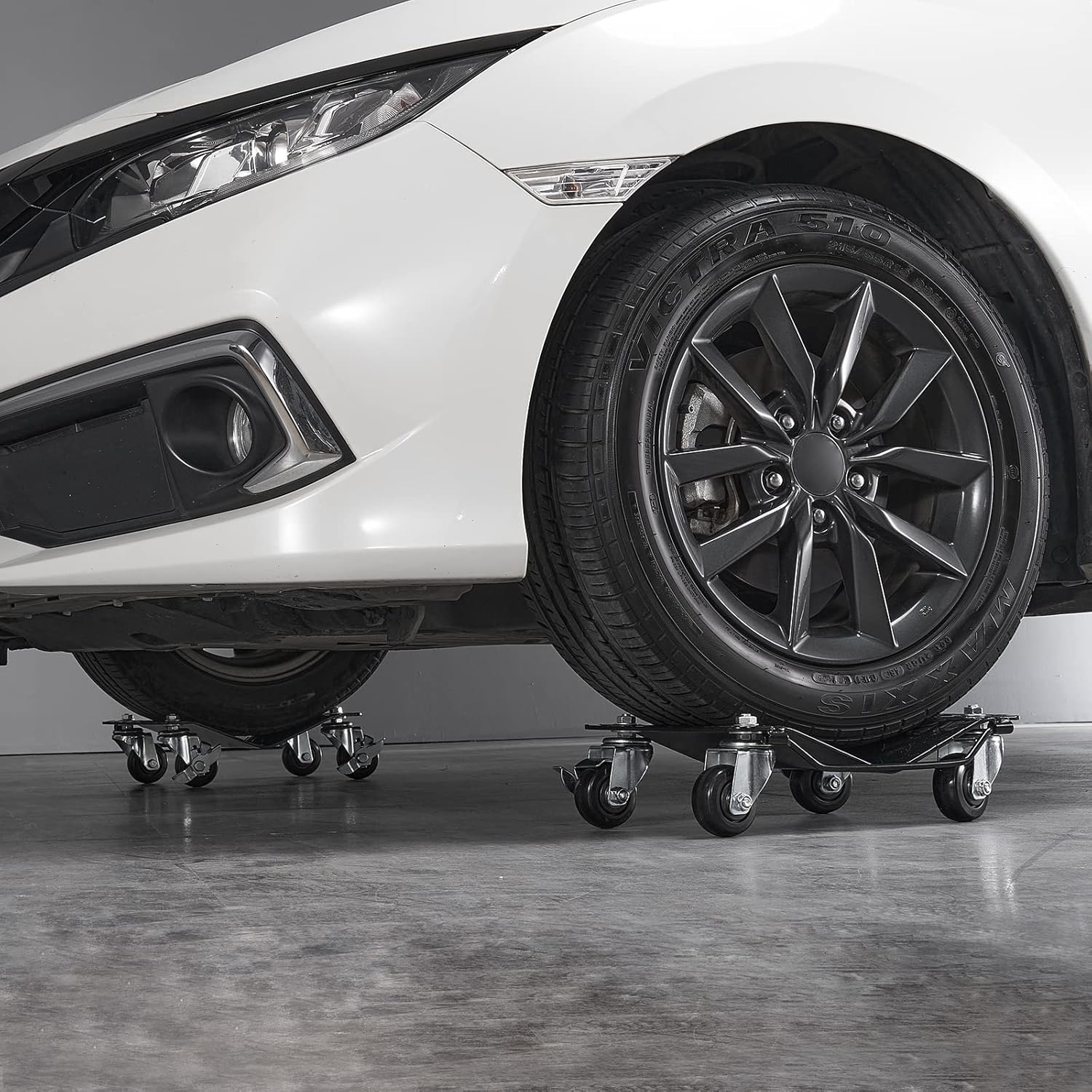 Roues verrouillables de chariot mobile de voiture de VEVOR, positionnement assisté pour la direction