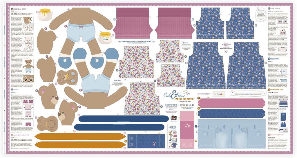 kullaloo - Kits de couture pour enfants et débutants - Kits de poupées de chiffon DIY