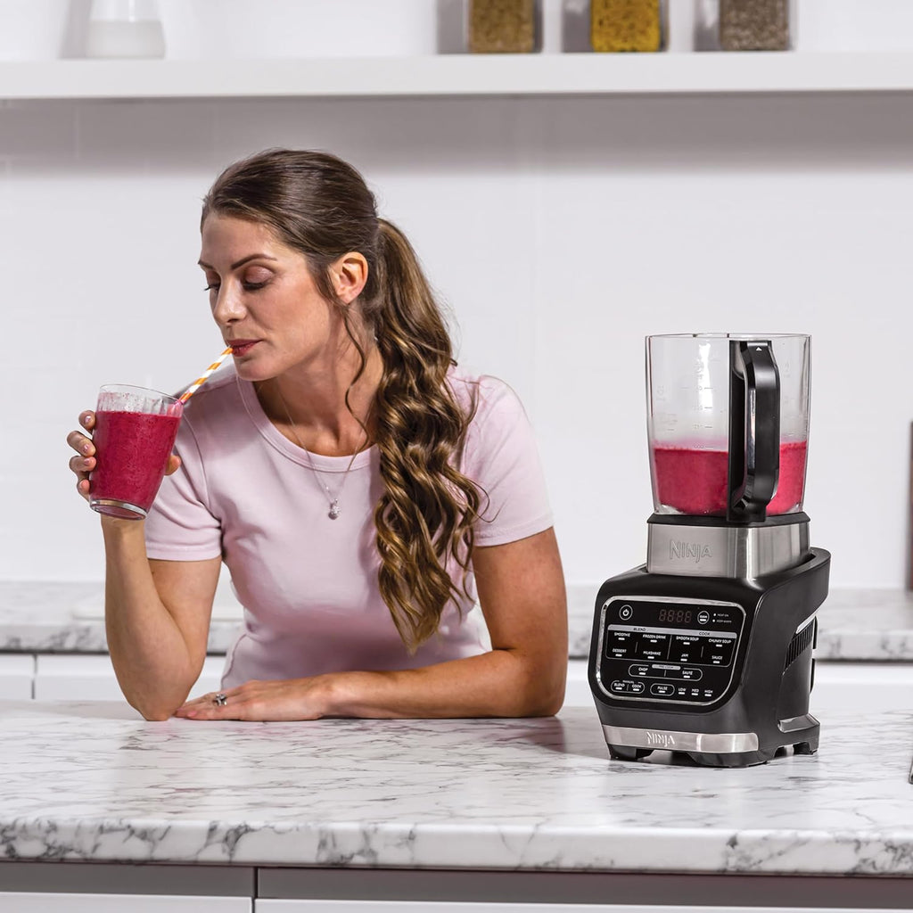 Mélangeur et soupe Ninja Foodi, 10 programmes Auto-iQ, gobelet de 1,7 L, mélangeur chaud et froid