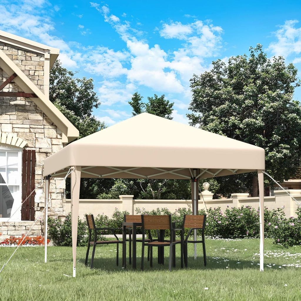 JUMMICO Waterdichte opvouwbare tuinpaviljoen, tuinpaviljoen voor buiten, in hoogte verstelbaar, Barnum UV50+, paviljoen voor kamperen, festivals, strand, tuinen 