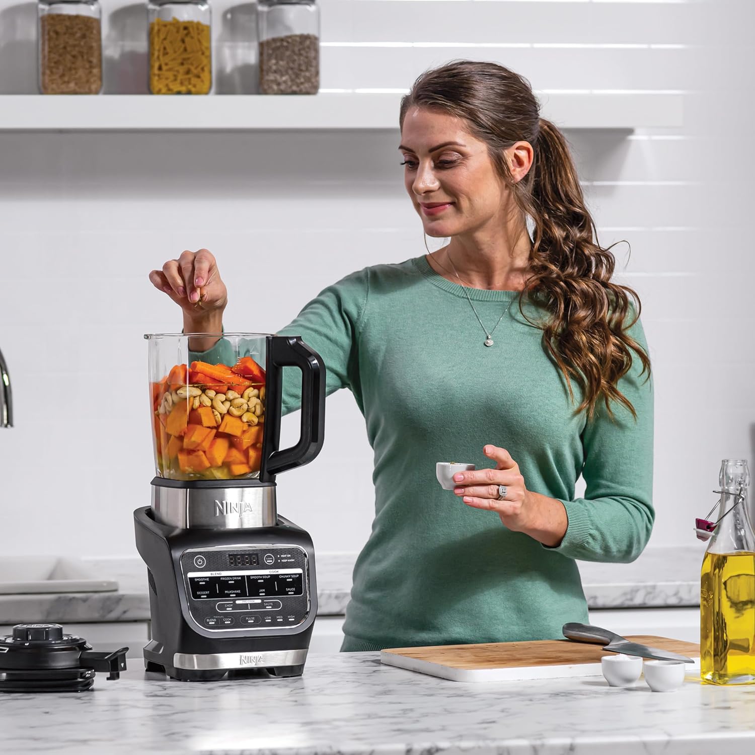 Mélangeur et soupe Ninja Foodi, 10 programmes Auto-iQ, gobelet de 1,7 L, mélangeur chaud et froid