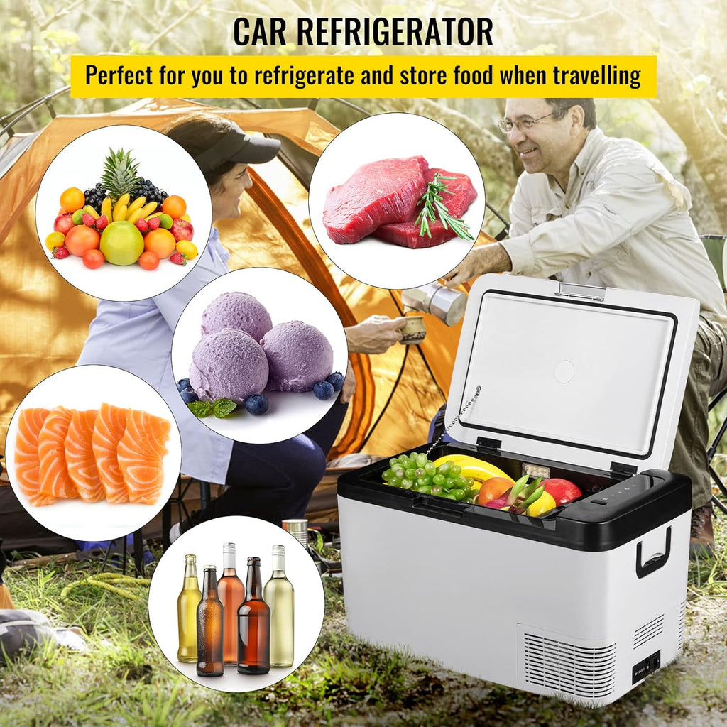 Réfrigérateur thermique portable 35L réfrigérateur de voiture réfrigérateur de voyage électrique portable pour voiture mini réfrigérateur pour voiture mini réfrigérateur pour boissons avec écran LCD