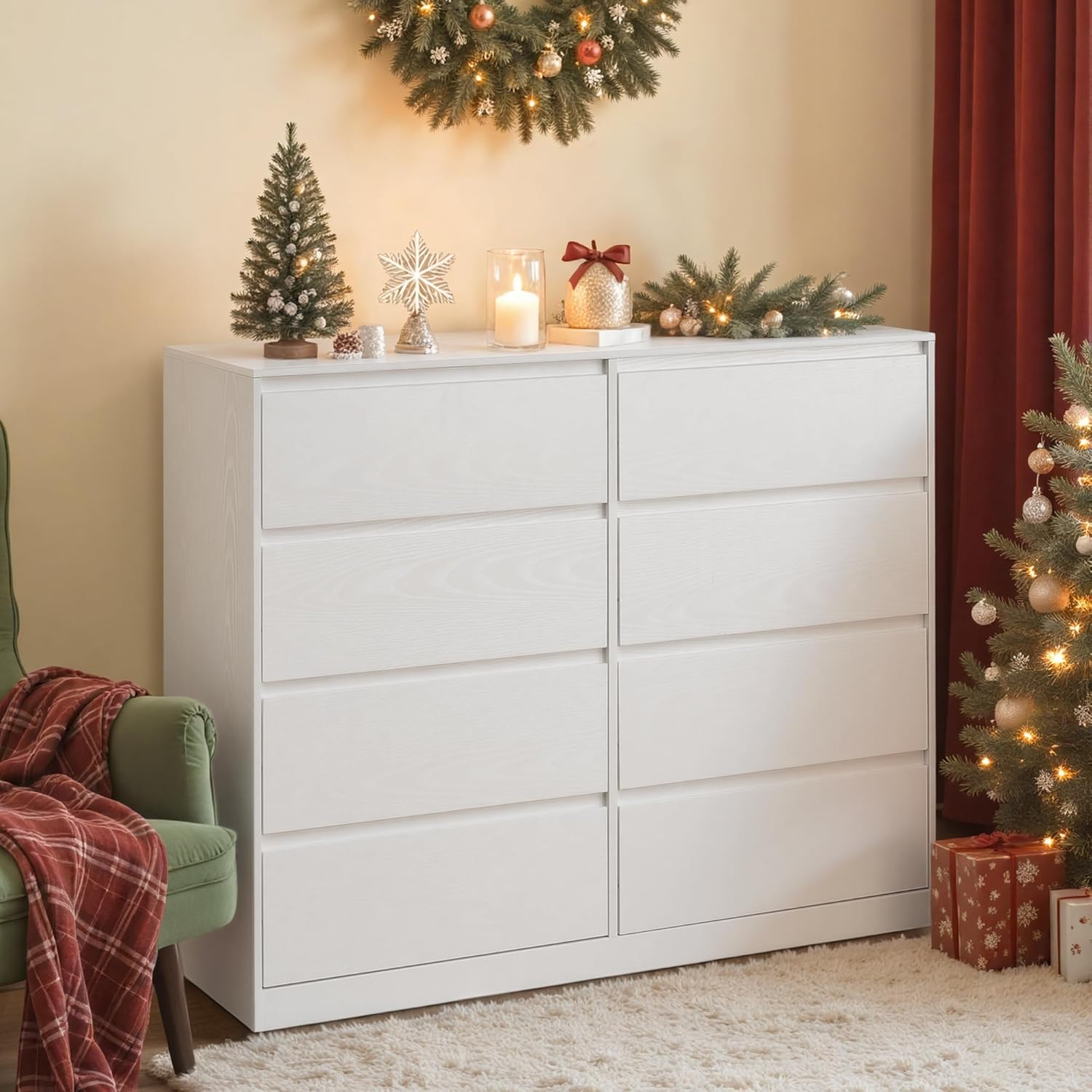 VASAGLE Kailyn Collection - Commode de Chambre à Coucher Armoire de Rangement 6 Tiroirs