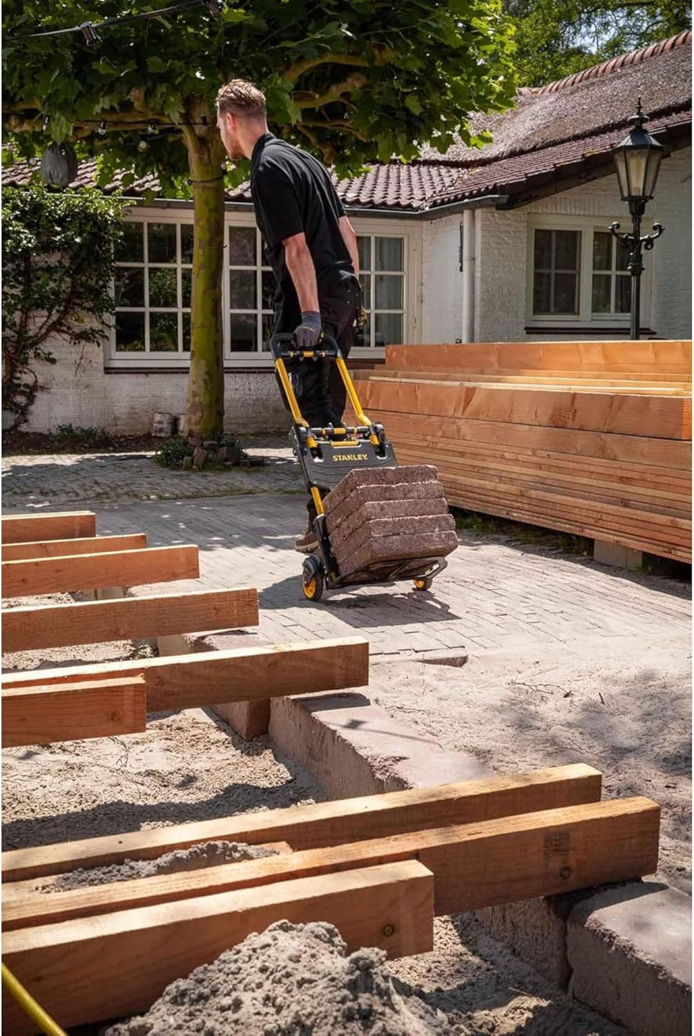 Stanley SXWTD-FT585 Chariot et chariot pliables 2 en 1