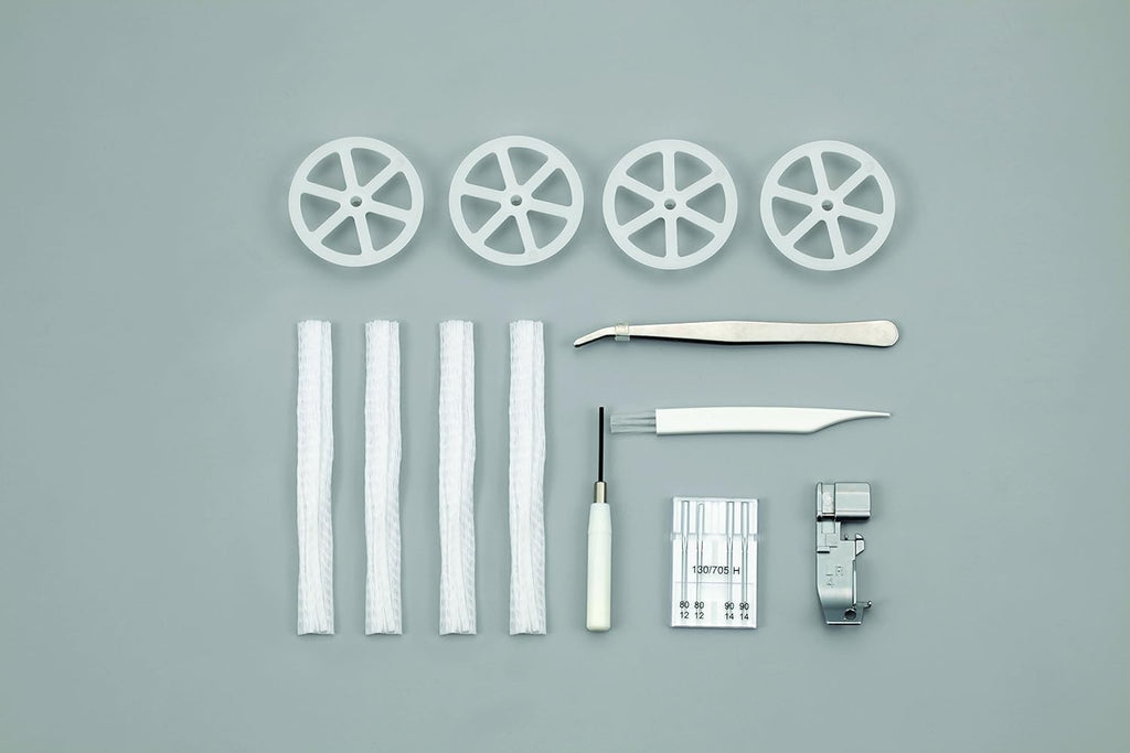 BROTHER M343D Overlockmachine, roestvrij staal, wit, 34 x 32 x 33 cm 