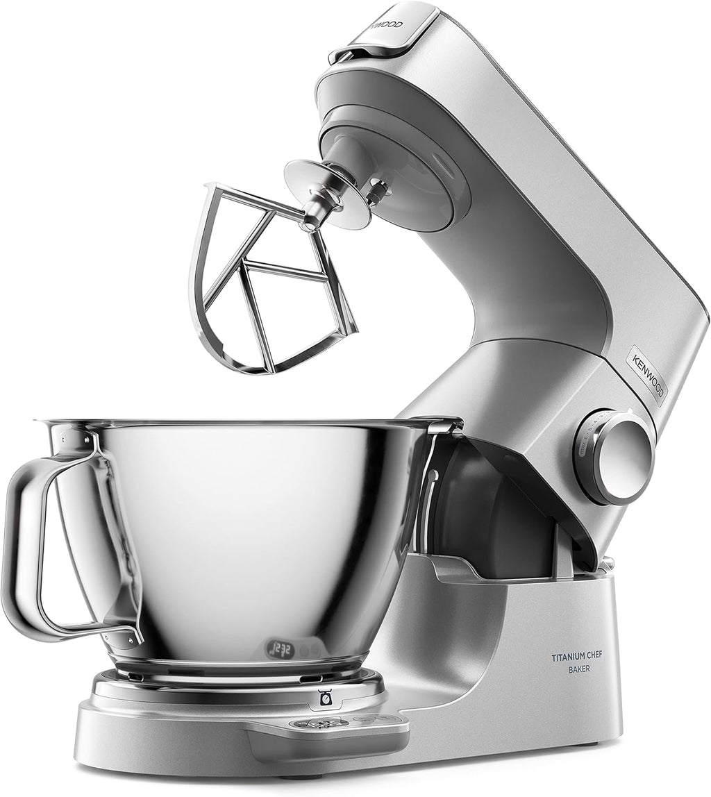 Kenwood Titanium Chef Baker KVC85.004SI Robot à pâtisserie comprenant un ensemble de 3 pâtisseries