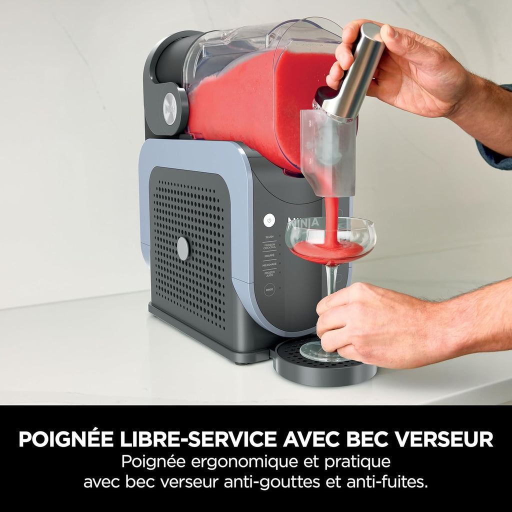 Machine à boissons glacées pour smoothies, cocktails, frappuccinos, milkshakes et jus glacés Aucune glace ni préparation requise Capacité de 1,9 litre